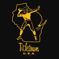 Titletown U.s.a Yellow Crop Top | Artistshot