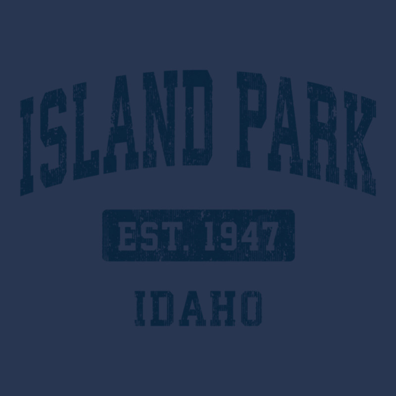 Island Park Idaho Id Vintage Sports Established Navy Design Sweatshirt Ladies Denim Jacket by sunda | Artistshot