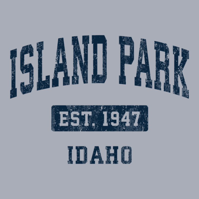 Island Park Idaho Id Vintage Sports Established Navy Design Sweatshirt Tank Dress by sunda | Artistshot