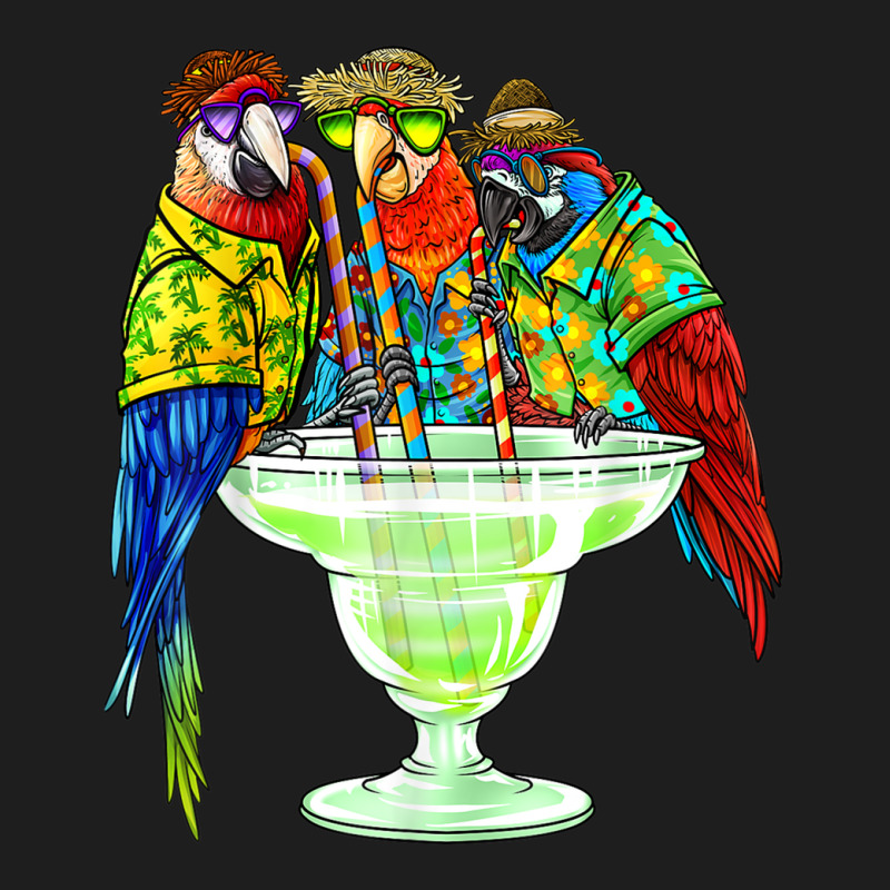 Parrots Drinking Margarita Hawaiian Shirt Vacation Birds Classic T-shirt by AmandaGLeir | Artistshot