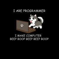 Husky - I Are Programmer I Make Computer Beep Boop T Shirt Men's 3/4 Sleeve Pajama Set | Artistshot