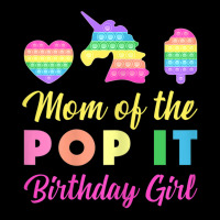 Mom Of The Pop It Birthday Girl Unicorn Heart Ice Creamt Adjustable Cap | Artistshot