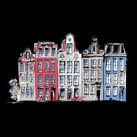 Amsterdam Skyline V-neck Tee | Artistshot