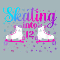 Ice Skating Into 12 Ice Dancing Girl 12th Birthday Party Tank Top Unisex Sherpa-lined Denim Jacket | Artistshot