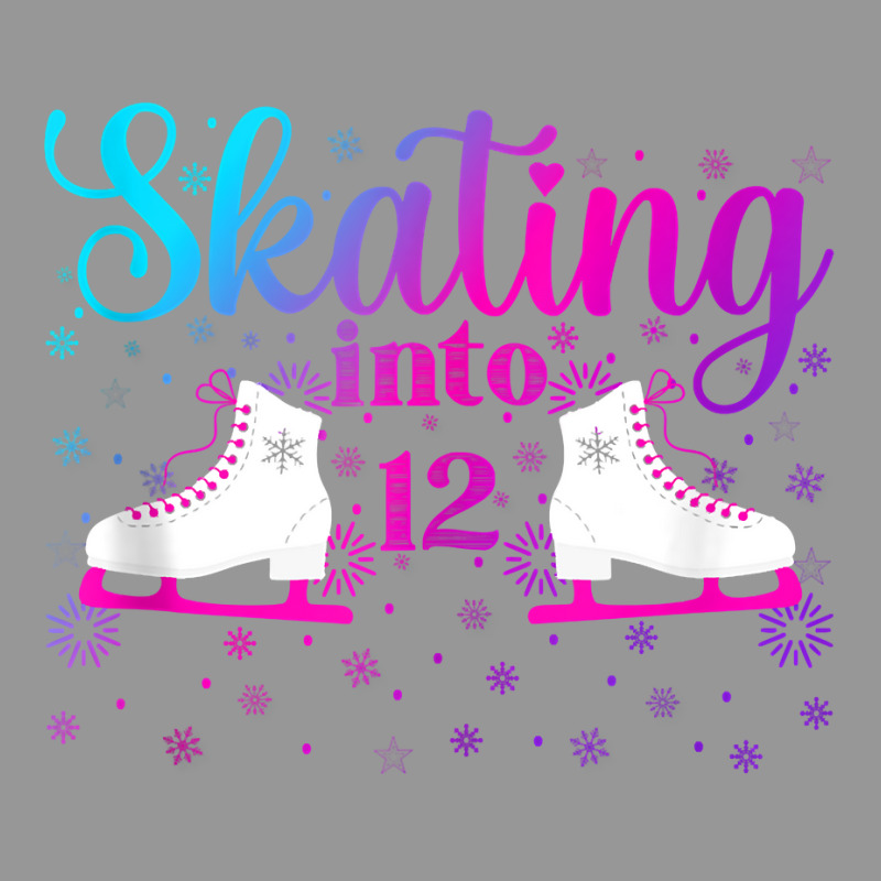 Ice Skating Into 12 Ice Dancing Girl 12th Birthday Party Tank Top Women's V-Neck T-Shirt by kadejahdomenick | Artistshot