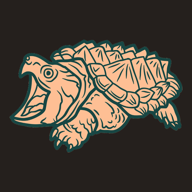 Alligator Snapping Turtle - Reptile - Wildlife - Japanese Style - Anim Tank Top | Artistshot