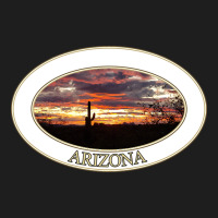 Arizona Sunset With Saguaro Cactus Classic T-shirt | Artistshot