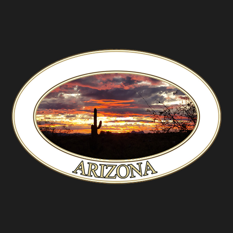 Arizona Sunset With Saguaro Cactus Classic T-shirt by declangreenwood | Artistshot