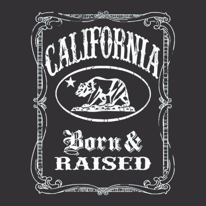 California Born Raised Distressed Vintage Look Vintage Hoodie And Short Set | Artistshot