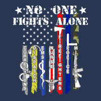 No One Fights Alone Usa Flag Veterans Army Police Ems Men Denim Jacket | Artistshot