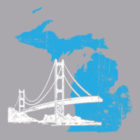 Great Lakes Shaped Men Women Summer Michigan Mackinac Bridge Pullover  Youth 3/4 Sleeve | Artistshot