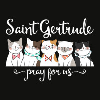 St. Gertrude Of Nivelles Patron Saint Of Cats Lovers Gifts Scorecard Crop Tee | Artistshot