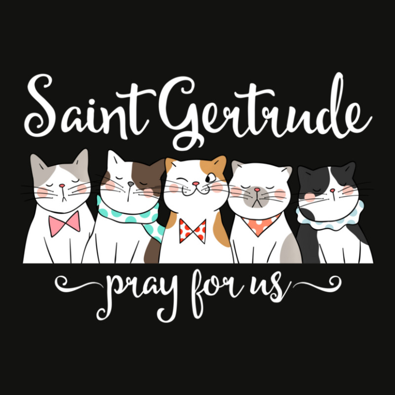 St. Gertrude Of Nivelles Patron Saint Of Cats Lovers Gifts Scorecard Crop Tee by bummercaught | Artistshot