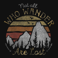 Not All Who Wander Are Lost Gradient Mountain Gold Fanny Pack | Artistshot