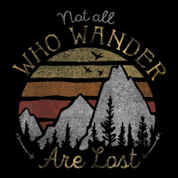 Not All Who Wander Are Lost Gradient Mountain Gold Kids Cap | Artistshot