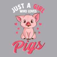 Just A Girl Who Loves Pigs Hog Lover Cute Farmer Youth 3/4 Sleeve | Artistshot