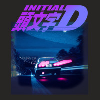 Initial D Neon Ae86 Ladies Fitted T-shirt | Artistshot