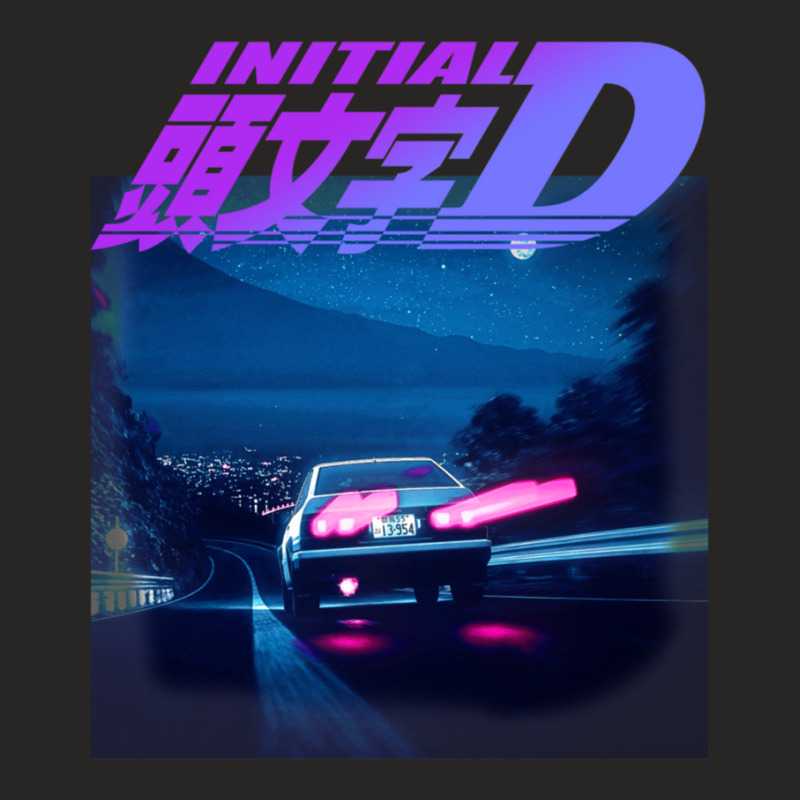 Initial D Neon Ae86 Ladies Fitted T-Shirt by ElenaMCartasegna | Artistshot