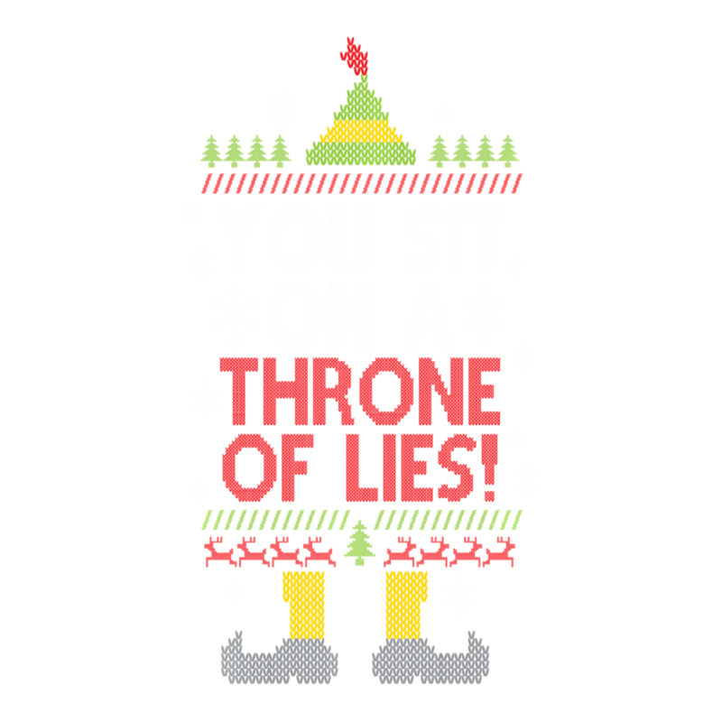 You Sit On A Throne Of Lies Funny Christmas Fake Santa Baby Tee by behindcedar22 | Artistshot