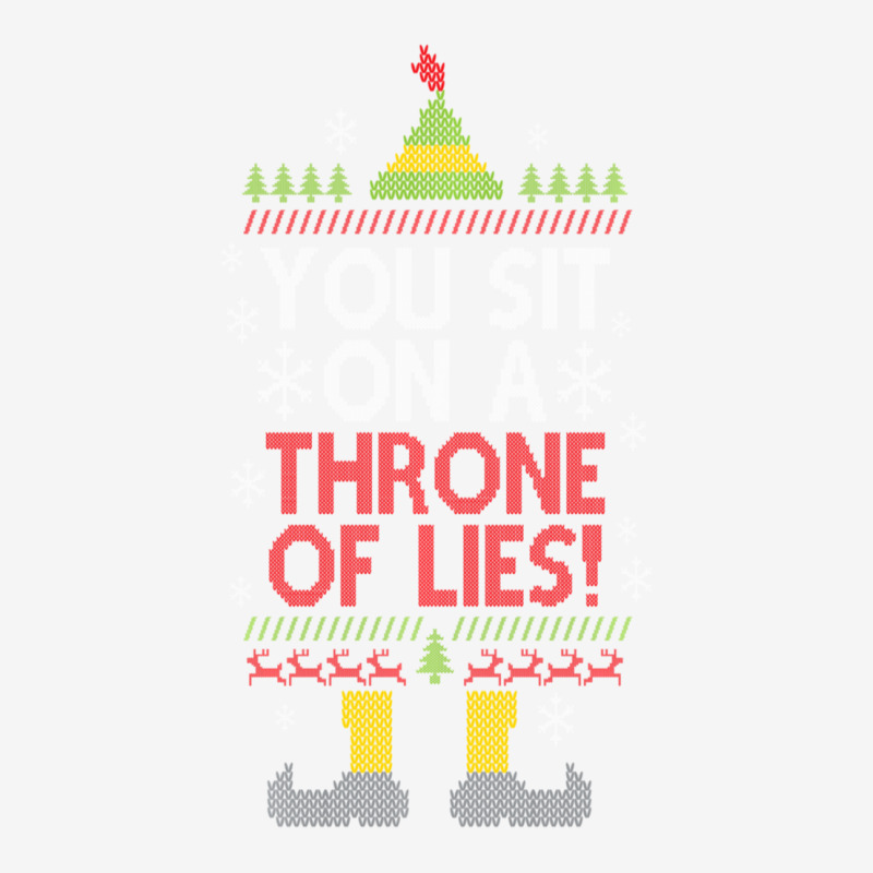 You Sit On A Throne Of Lies Funny Christmas Fake Santa Baby Bibs by behindcedar22 | Artistshot