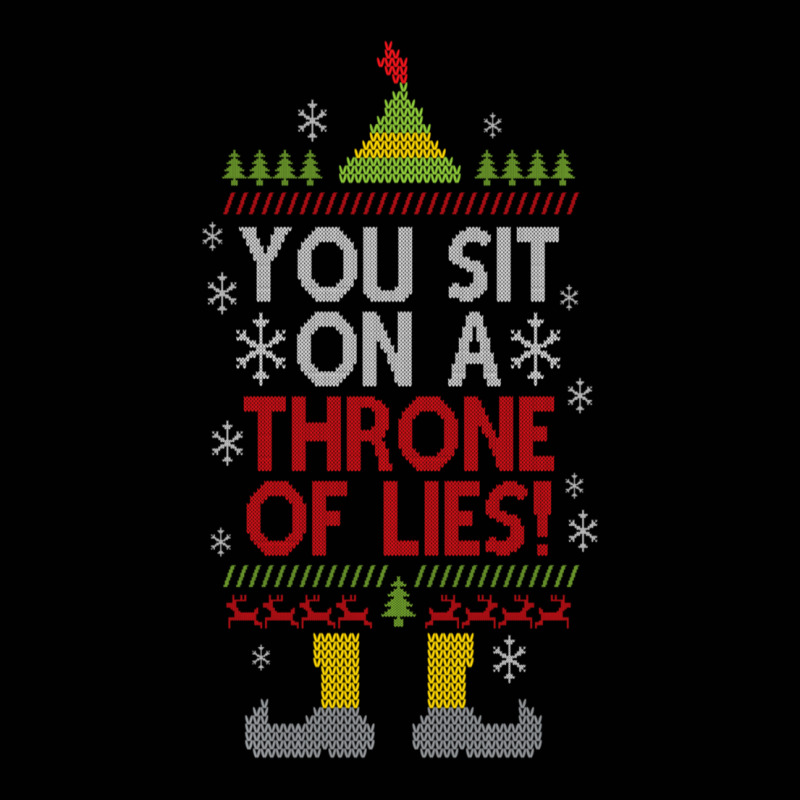 You Sit On A Throne Of Lies Funny Christmas Fake Santa Toddler 3/4 Sleeve Tee by behindcedar22 | Artistshot