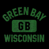 Green Bay Wisconsin Gb Gym Style Distressed Green Print Zipper Hoodie | Artistshot