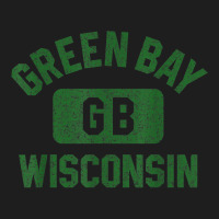 Green Bay Wisconsin Gb Gym Style Distressed Green Print Classic T-shirt | Artistshot