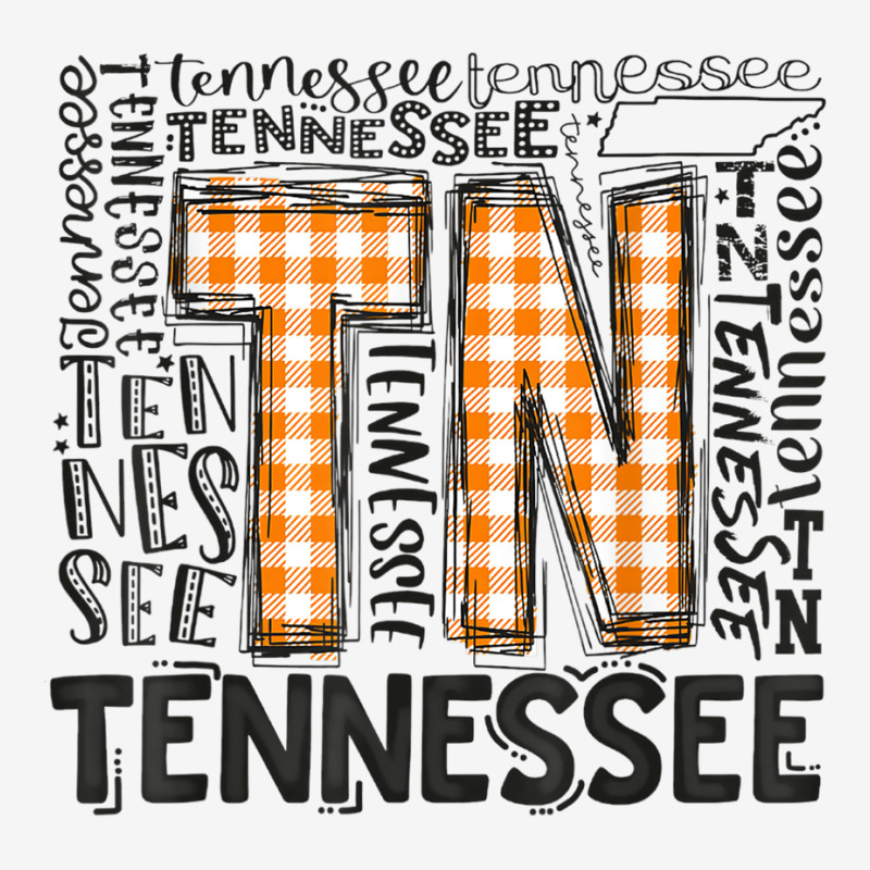 Tennessee State Flag Orange Plaid Tn Scorecard Crop Tee by JaronKennedy | Artistshot