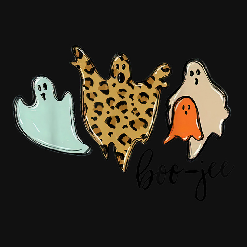 Boo-jee Leopard Funny Halloween Ghost Metal Print Vertical | Artistshot