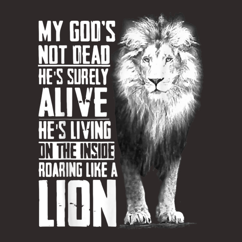 My God's Not Dead He's Surely Alive, Christian Jesus Lion T Shirt Racerback Tank by kleebbi | Artistshot