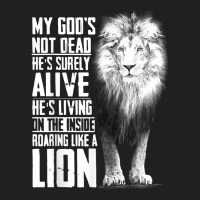 My God's Not Dead He's Surely Alive, Christian Jesus Lion T Shirt Ladies Polo Shirt | Artistshot