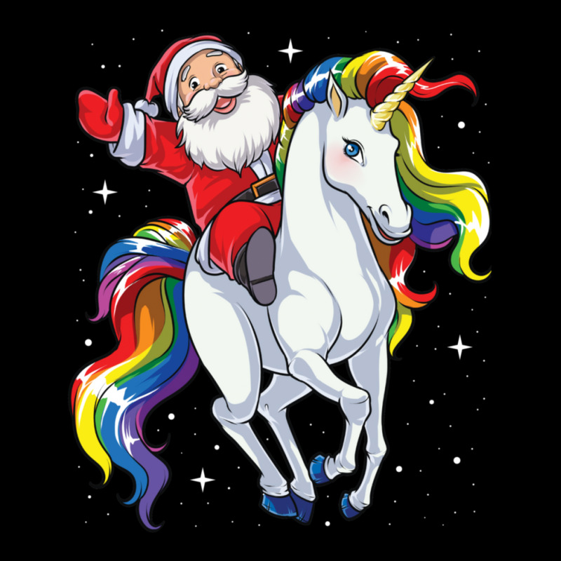 Santa Riding Unicorn T Shirt Christmas Gifts Rainbow Space Xmas Gifts  Men's 3/4 Sleeve Pajama Set | Artistshot