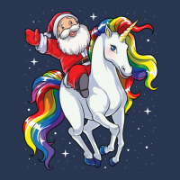 Santa Riding Unicorn T Shirt Christmas Gifts Rainbow Space Xmas Gifts  Men Denim Jacket | Artistshot