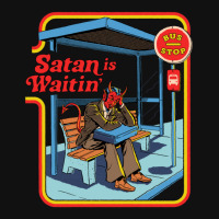 Satan Is Waitin' Graphic T-shirt | Artistshot