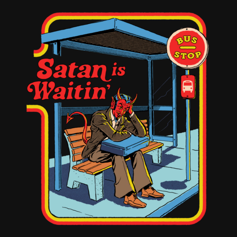 Satan Is Waitin' Graphic T-shirt | Artistshot