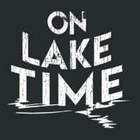 On Lake Time Funny Summer Boating And Fishing Women's Triblend Scoop T-shirt | Artistshot