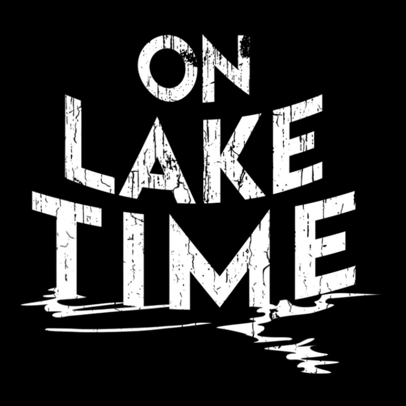 On Lake Time Funny Summer Boating And Fishing Cropped Hoodie by degreesgunner | Artistshot