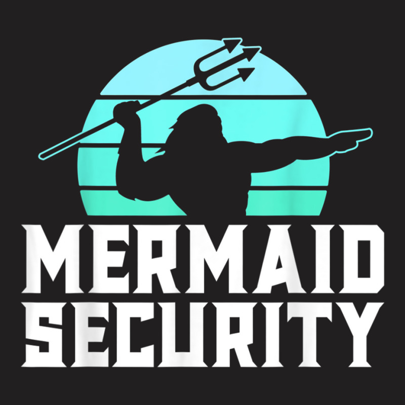 Mermaid Security Mens Boys Swimmer Dad Merdad Trident T-shirt | Artistshot