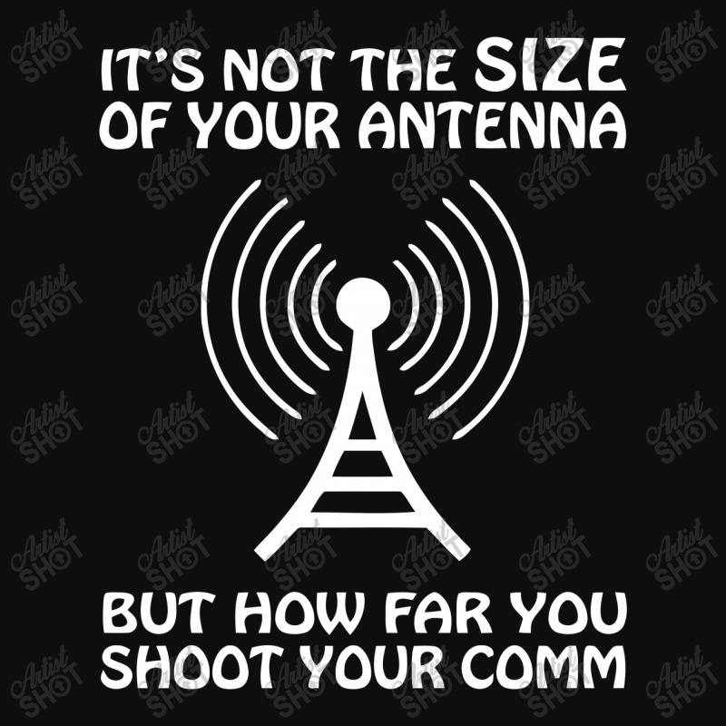 It's Not The Size Of The Antenna Crop Top | Artistshot