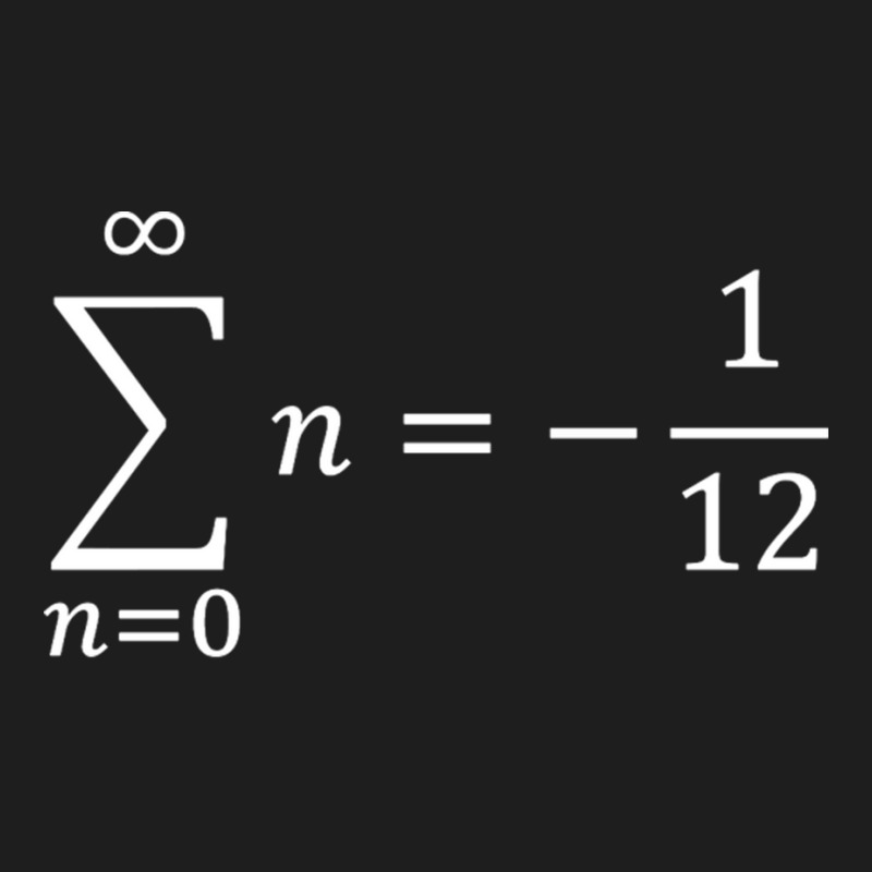 Sum Of All Natural Numbers Calculus And Math Classic T-shirt by JanisIda | Artistshot