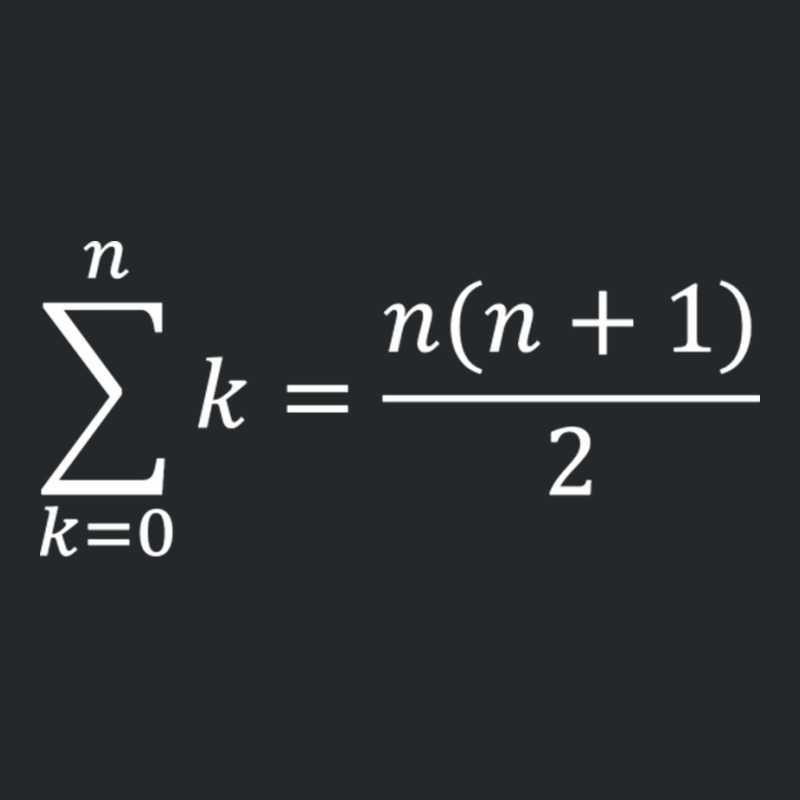 Sum Of Natural Numbers Algebra And Math Crewneck Sweatshirt by JanisIda | Artistshot