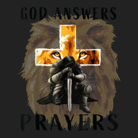 God Answers Prayers Warrior Men Christian Cross Lion Graphic T Shirt Backpack | Artistshot