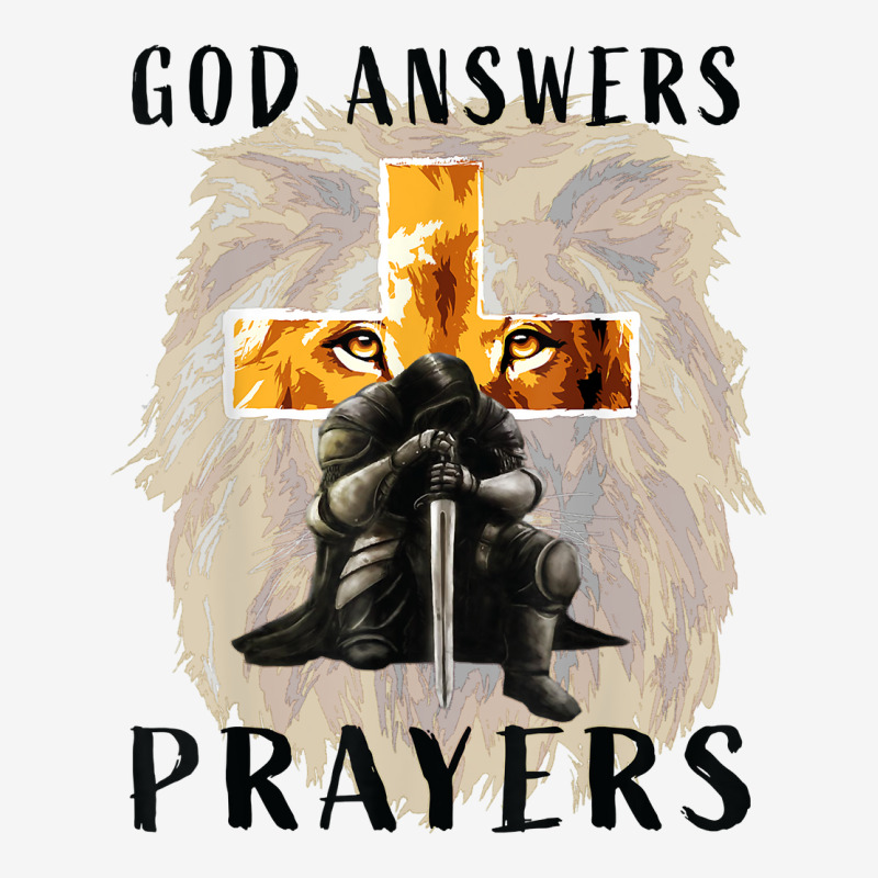 God Answers Prayers Warrior Men Christian Cross Lion Graphic T Shirt Rear Car Mat | Artistshot