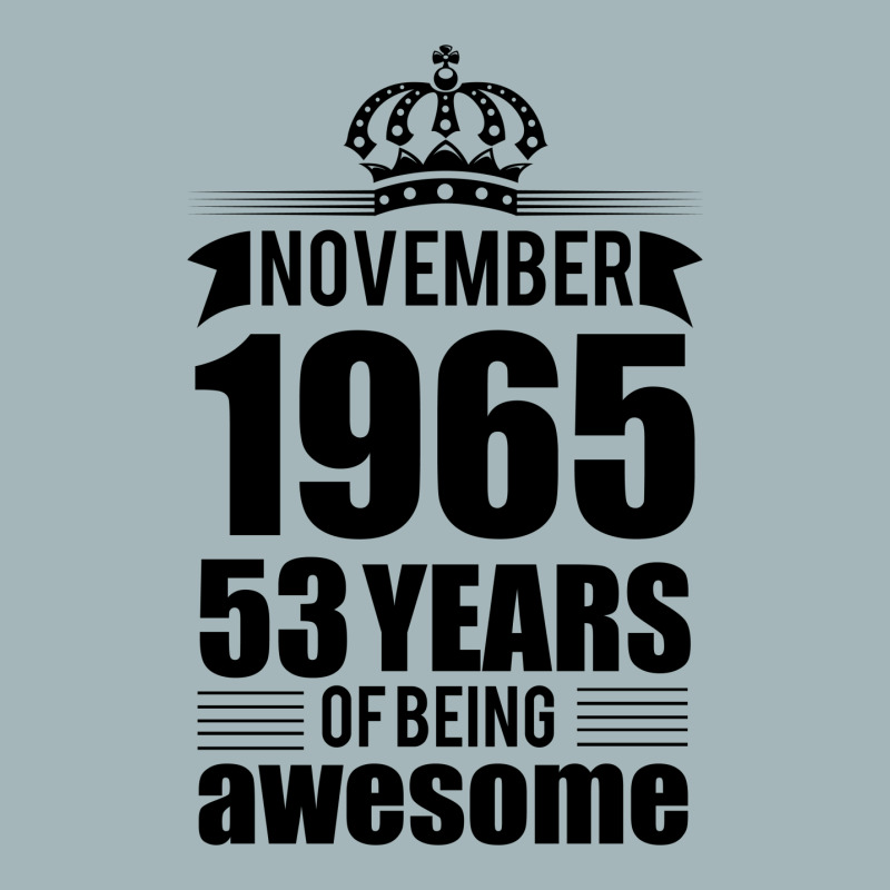 November 1965 53 Years Of Being Awesome Unisex Sherpa-lined Denim Jacket | Artistshot