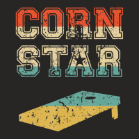 Corn Star Funny Cornhole Tournament Ladies Fitted T-shirt | Artistshot