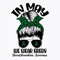 Messy Bun In May We Wear Green Neurofibromatosis Awareness Premium T S T-shirt | Artistshot