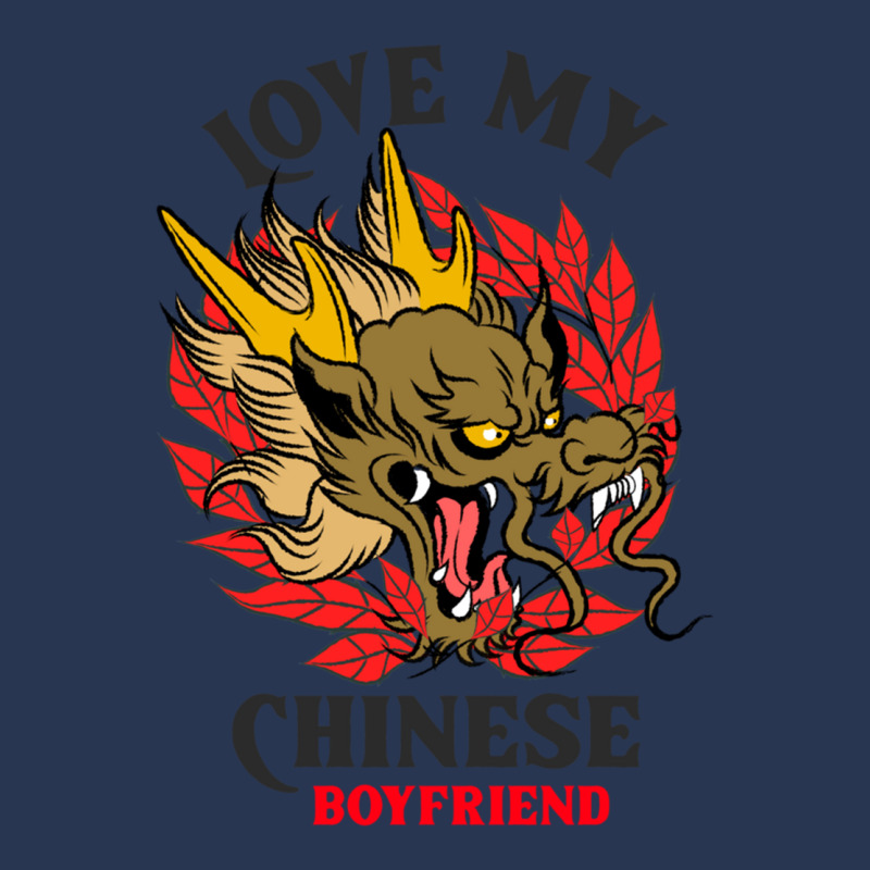 Love My Chinese Boyfriend Men Denim Jacket | Artistshot