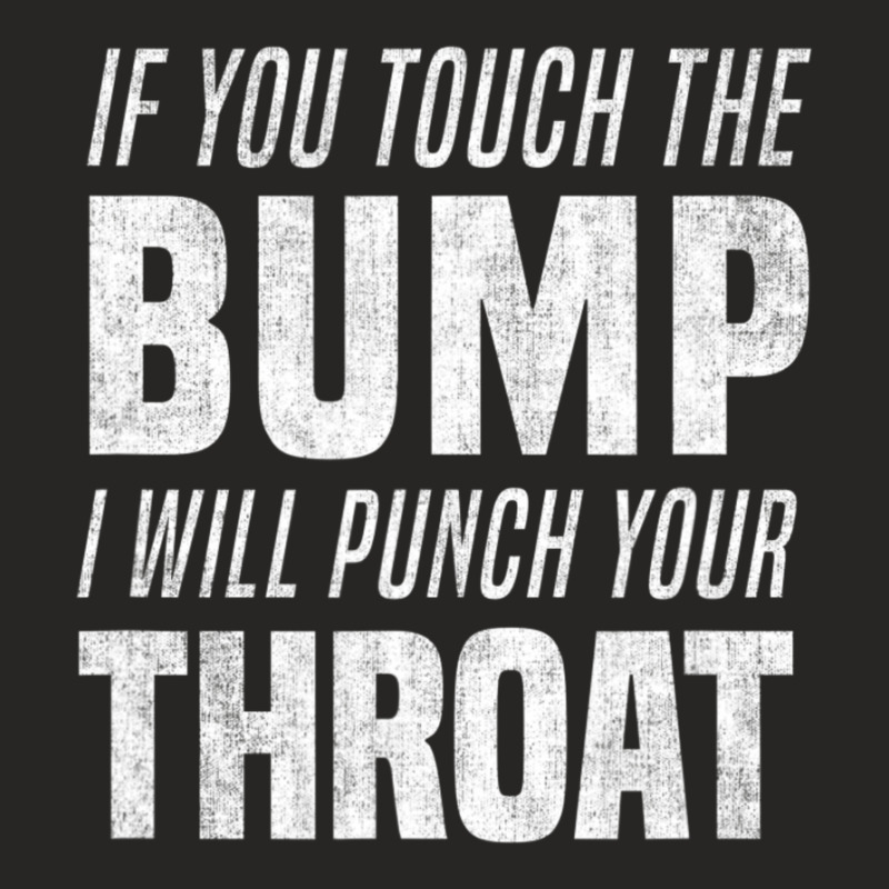 Touch Bump Punch Throat Basic Pregnant Bump Manners Ladies Fitted T-Shirt by bummercaught | Artistshot