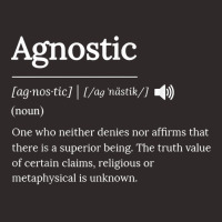 Agnostic Definition Theism Religion Art T Shirt Racerback Tank | Artistshot