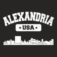 Alexandria Skyline City Retro Vintage Pride Louisiana T Shirt Ladies Fitted T-shirt | Artistshot